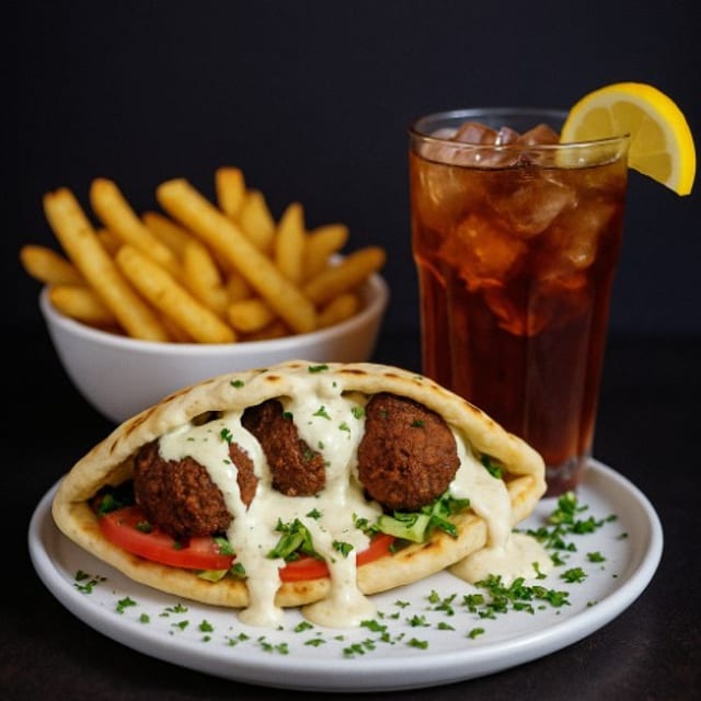 Falafel Pita Basket.