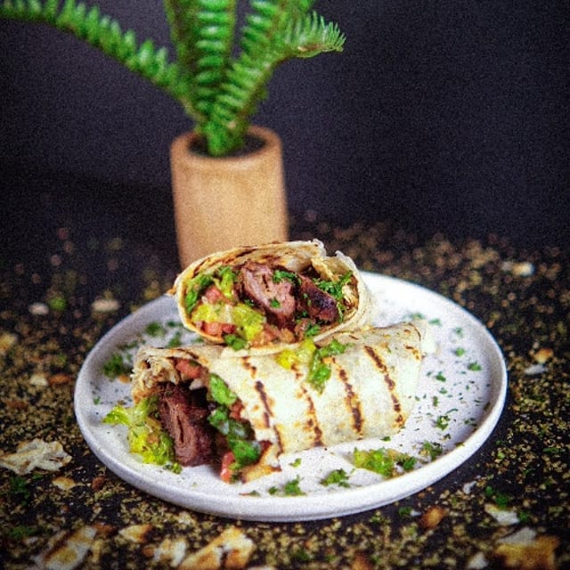 Beef Kebab Wrap.
