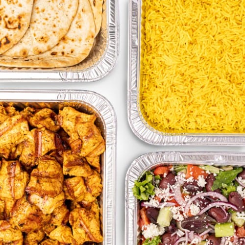 Chicken Shawarma Plate (Serves 5).