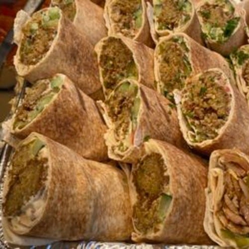 Falafel Wrap (Serves 5).
